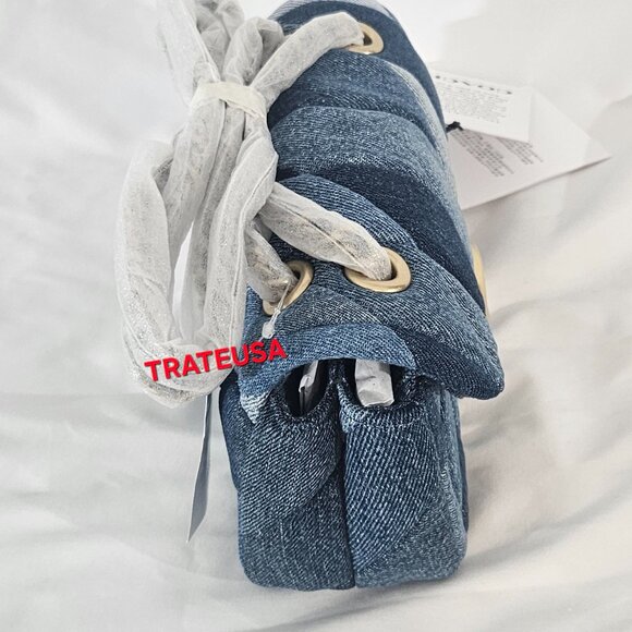 Coach Tabby Shoulder Bag 20 With Patchwork Quilting Denim CAM93 $495 NWT Packed - Picture 8 of 16